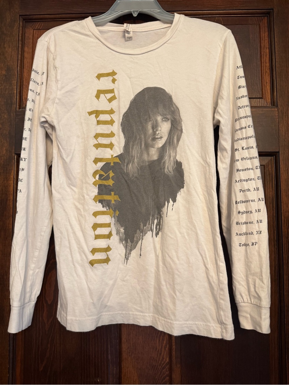 Taylor Swift T Shirt Reputation Stadium Tour 2018 Double Side Concert Longsleeve